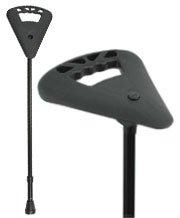 FlipStick Flipstick Straight Adjustable Seat Cane - Black