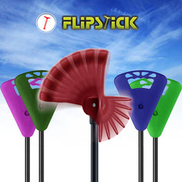 FlipStick Flipstick Straight Adjustable Seat Cane - Black
