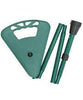 FlipStick Flipstick Straight Folding Adjustable Seat Cane Green with green Bag