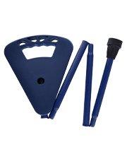 FlipStick Flipstick Straight Folding Seat Cane Blue w/ Blue Bag - Non-Adjustable