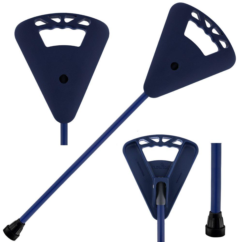 FlipStick Flipstick Straight Non-Adjustable Seat Cane - Blue