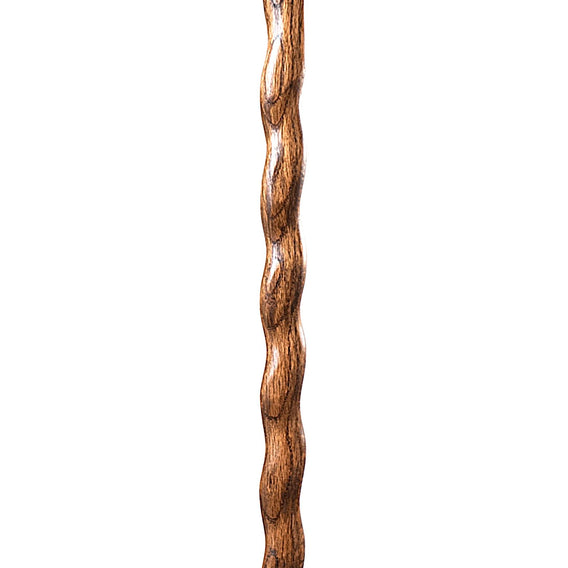 HandCrafted Sticks Coiled Oak Hiking Staff
