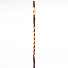 HandCrafted Sticks Entwined Hickory Hiking Staff