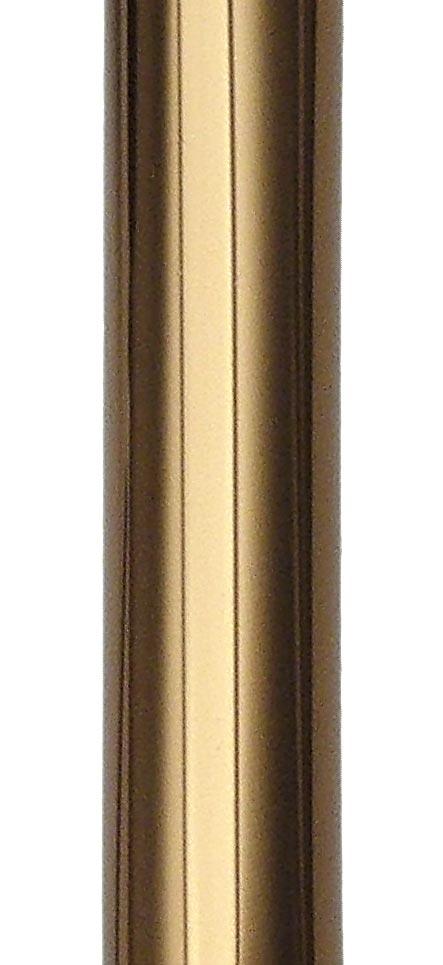 HARVY Bronze Offset Handle Walking Cane With Adjustable Aluminum Shaft