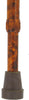 Harvy Dress Stick - Maple Adjustable Fritz Walking Cane w/ Aluminum Shaft and Brass Collar