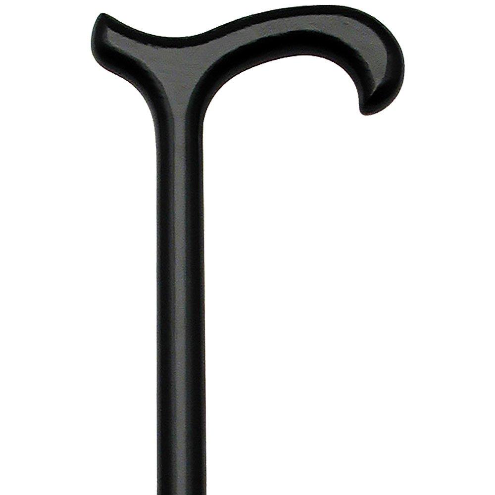 HARVY Black Derby Walking Cane with Beechwood shaft