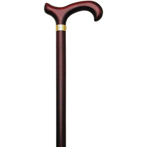 HARVY Cherrywood Derby walking cane with Cherrywood shaft and Brass collar
