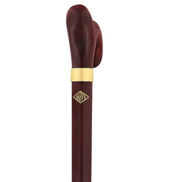 HARVY Deluxe Cherry Stained Hardwood Derby Extra Long Walking Cane