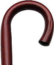 HARVY Burgundy Red Tourist Handle Walking Cane With Chestnut Shaft