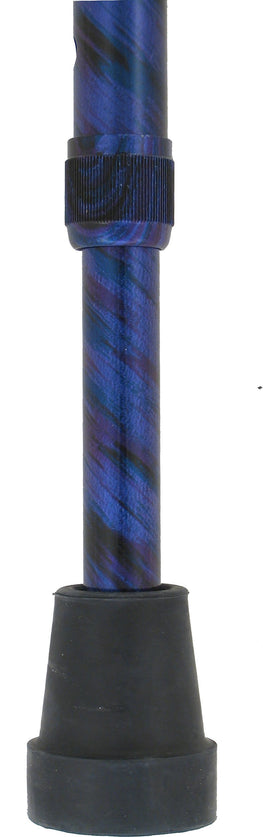 Harvy Petite Dress Stick Cyclone Blue Fritz Adjustable Walking Cane w/ Aluminum Shaft and Brass Collar