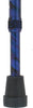Harvy Petite Dress Stick Cyclone Blue Fritz Adjustable Walking Cane w/ Aluminum Shaft and Brass Collar