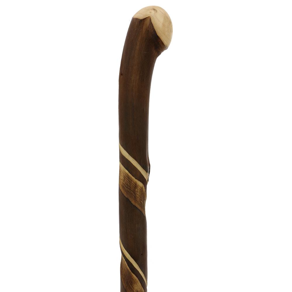 HARVY Root Knobbed Turned Walking Stick with Flamed Chestnut shaft