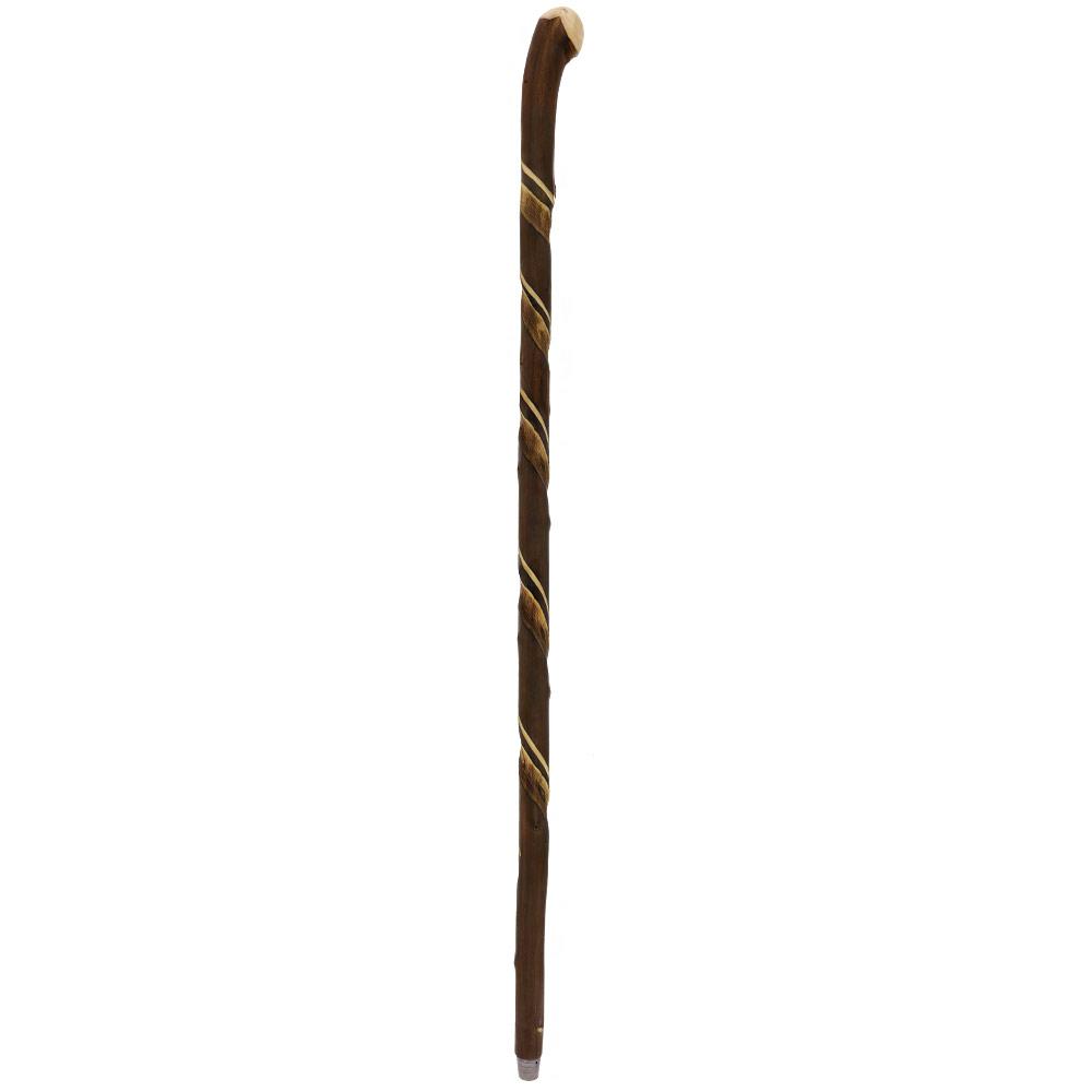 HARVY Root Knobbed Turned Walking Stick with Flamed Chestnut shaft