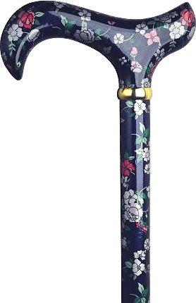 HARVY Midnight Summers Dream Derby Walking Cane With Beechwood Shaft and Brass Collar