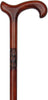 HARVY Mill Wood Carved Derby Walking Cane With Beechwood Shaft