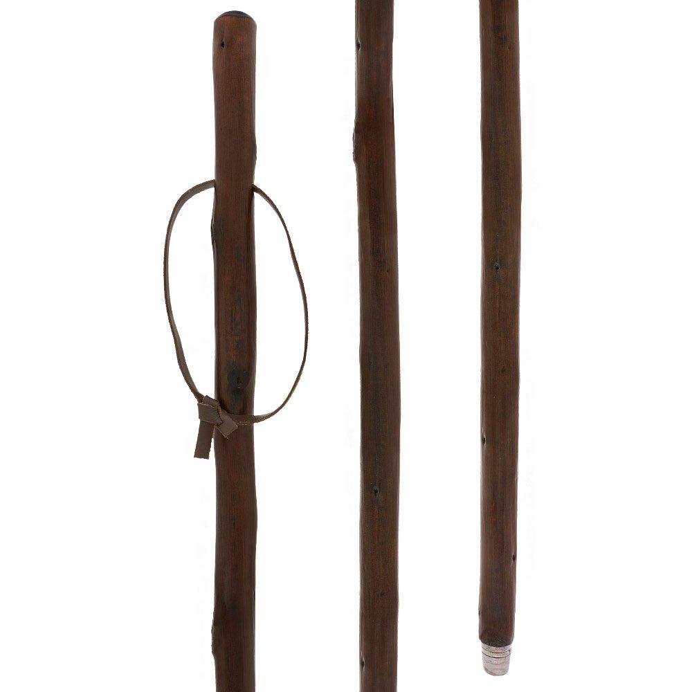 HARVY Chestnut Hiking Staff with Stained Shaft with Combi Tip
