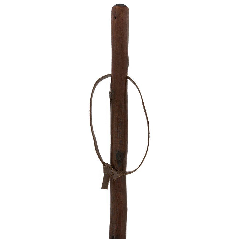 HARVY Chestnut Hiking Staff with Stained Shaft with Combi Tip