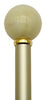 HARVY Oyster Pearl Knob Walking Stick With Champagne Beechwood Shaft and Brass Collar
