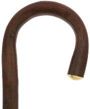 HARVY Walnut Stained Tourist Walking Cane with Knotted Chestnut shaft