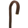 HARVY Walnut Stained Tourist Walking Cane with Knotted Chestnut shaft