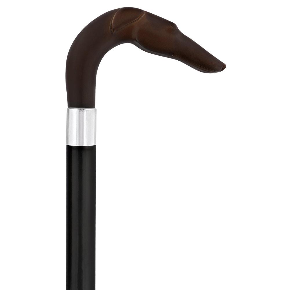 HARVY Whippet Dog Tourist Crook Walking Cane