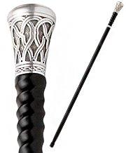 High Quality Swords Gamblers Cane with Dice in Spiral Shaft Design