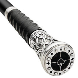 High Quality Swords Gamblers Cane with Dice in Spiral Shaft Design