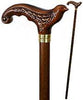 Igor Brown Swallow Bird Artisan Intricate Handcarved Cane