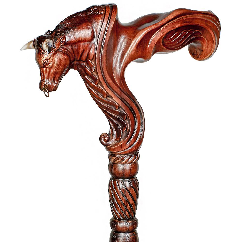 Igor Bull Right Hand Ergonomic Handcarved Cane