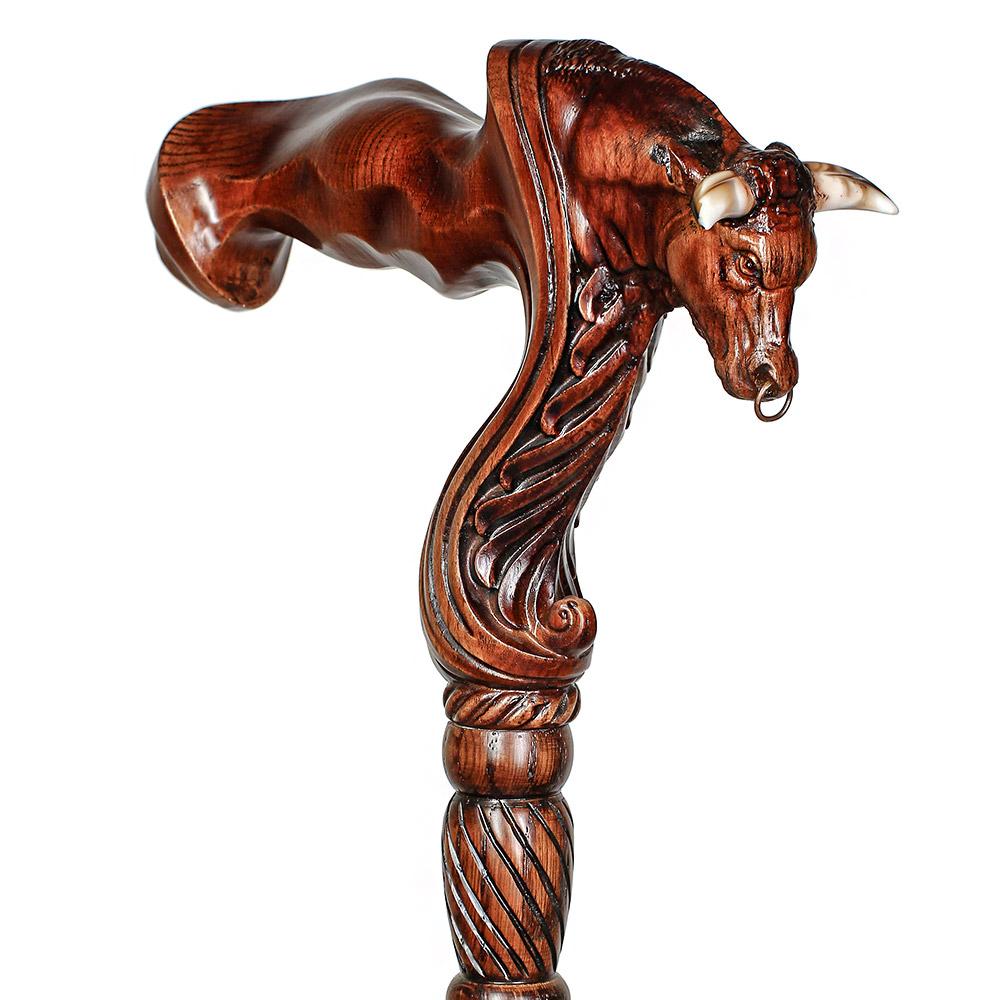 Igor Bull Right Hand Ergonomic Handcarved Cane