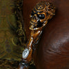 Igor Egyptian Skull Artisan Intricate Wood Handcarved Cane