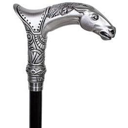 Igor Horse Artisan Intricate Hand Casted Cane