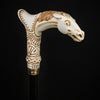 Igor Ivory Horse Artisan Intricate Handcarved Cane