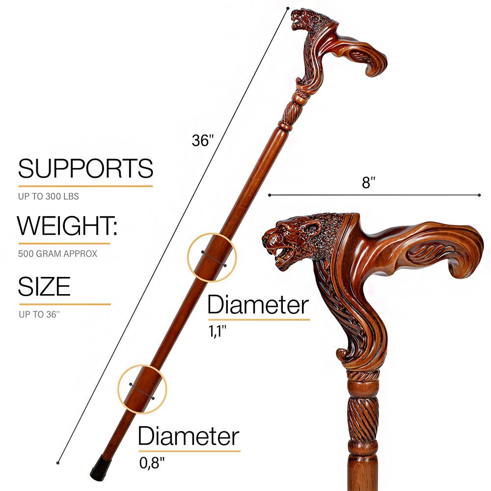 Igor Jaguar Right Hand Ergonomic Handcarved Cane