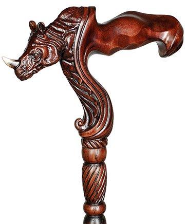 Igor Rhino Right Hand Ergonomic Handcarved Cane