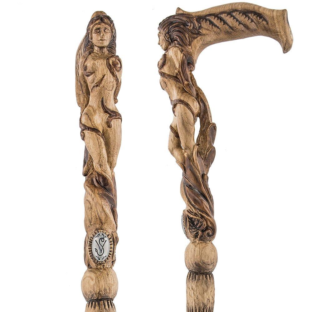 Igor Ships Lady Figurehead - Intricate Handcarved Cane