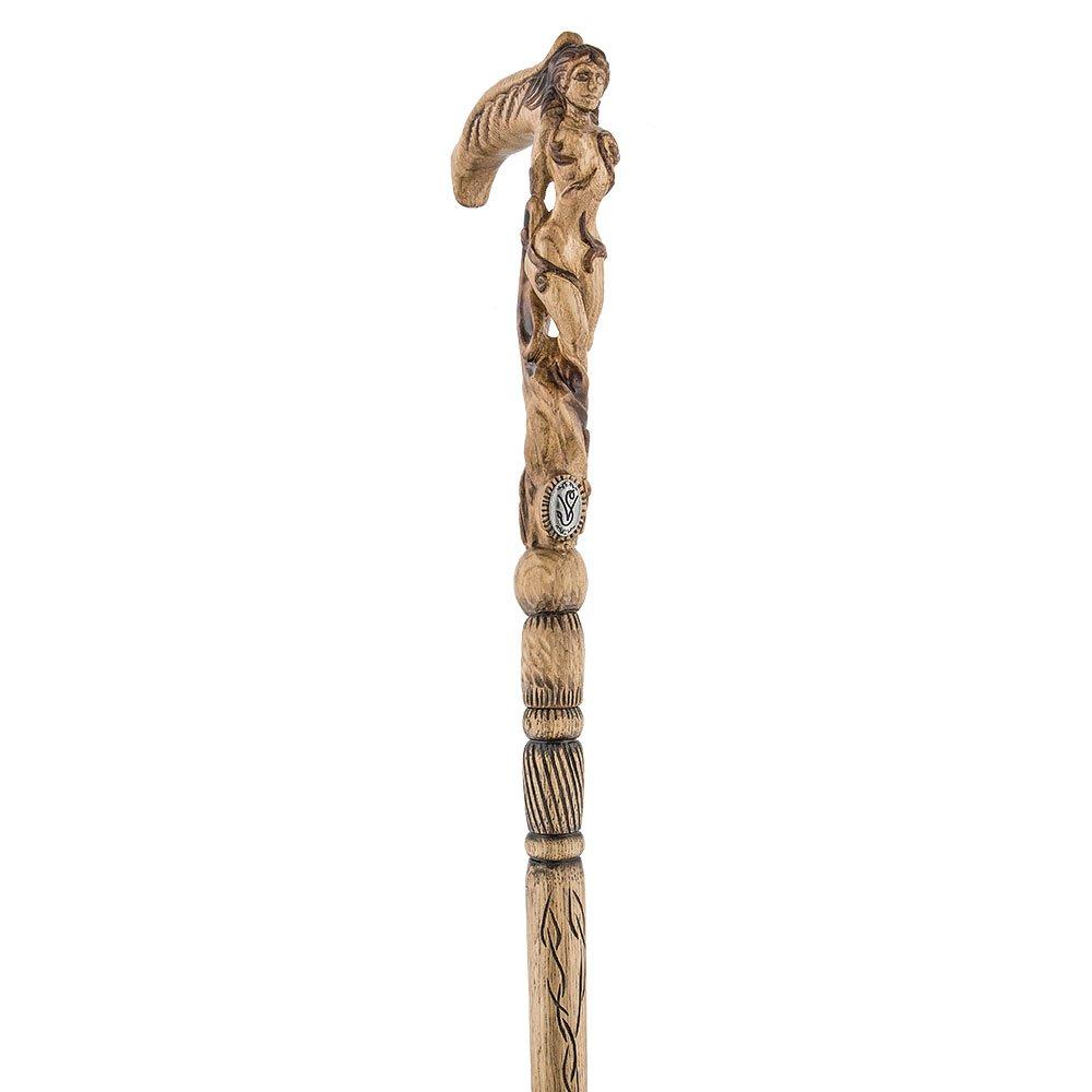 Igor Ships Lady Figurehead - Intricate Handcarved Cane