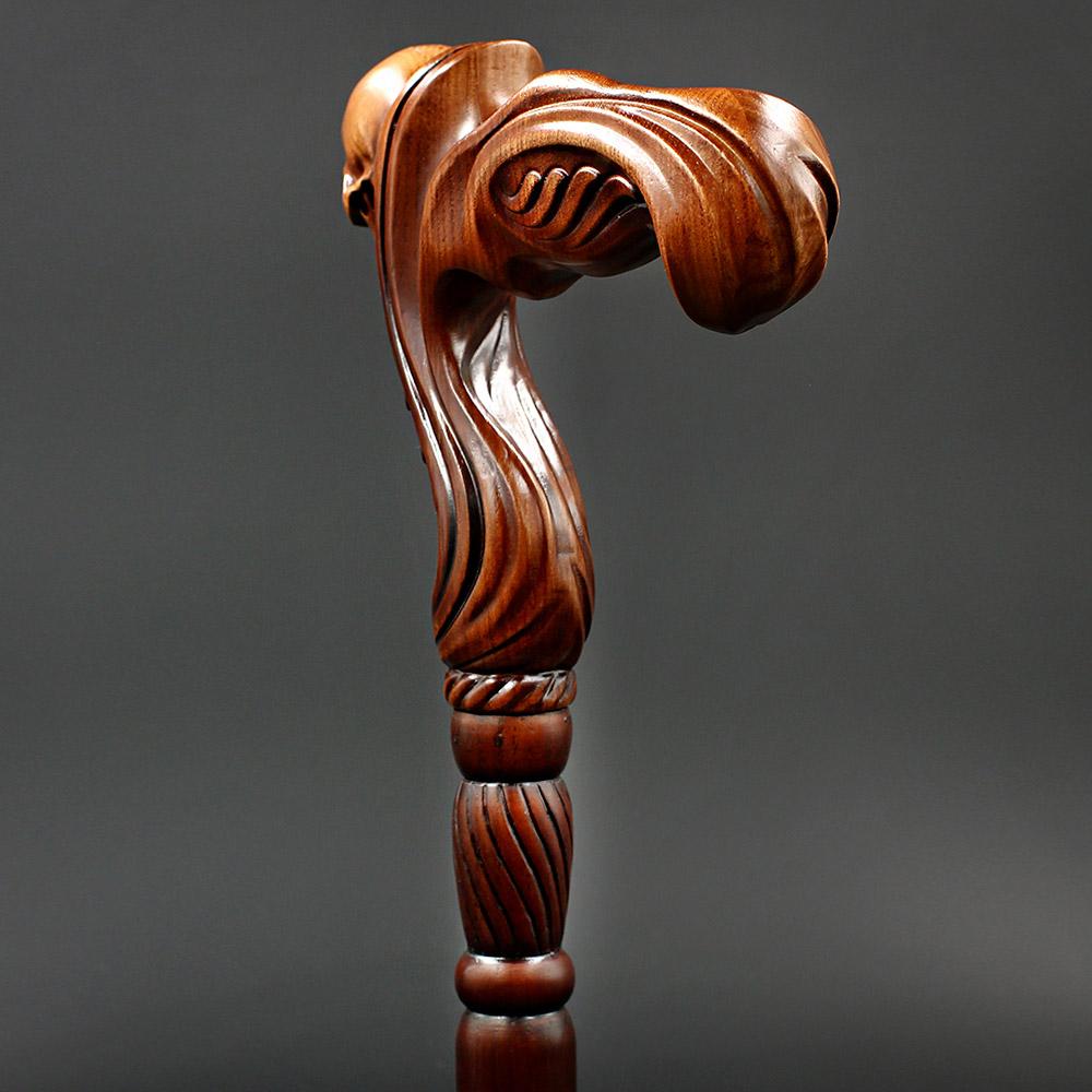 Igor Skull Head Right Hand Ergonomic Handcarved Cane