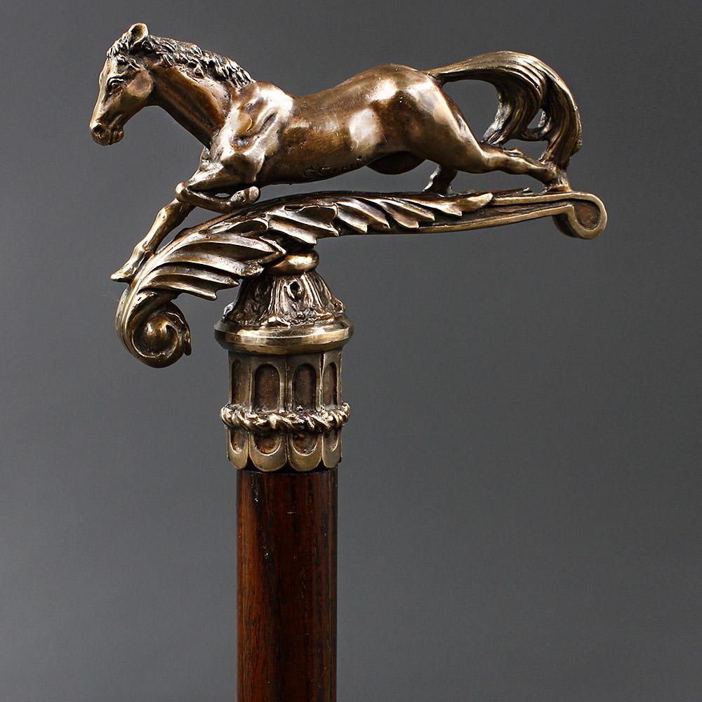 Igor Victorian Horse Artisan Intricate Handcarved Cane