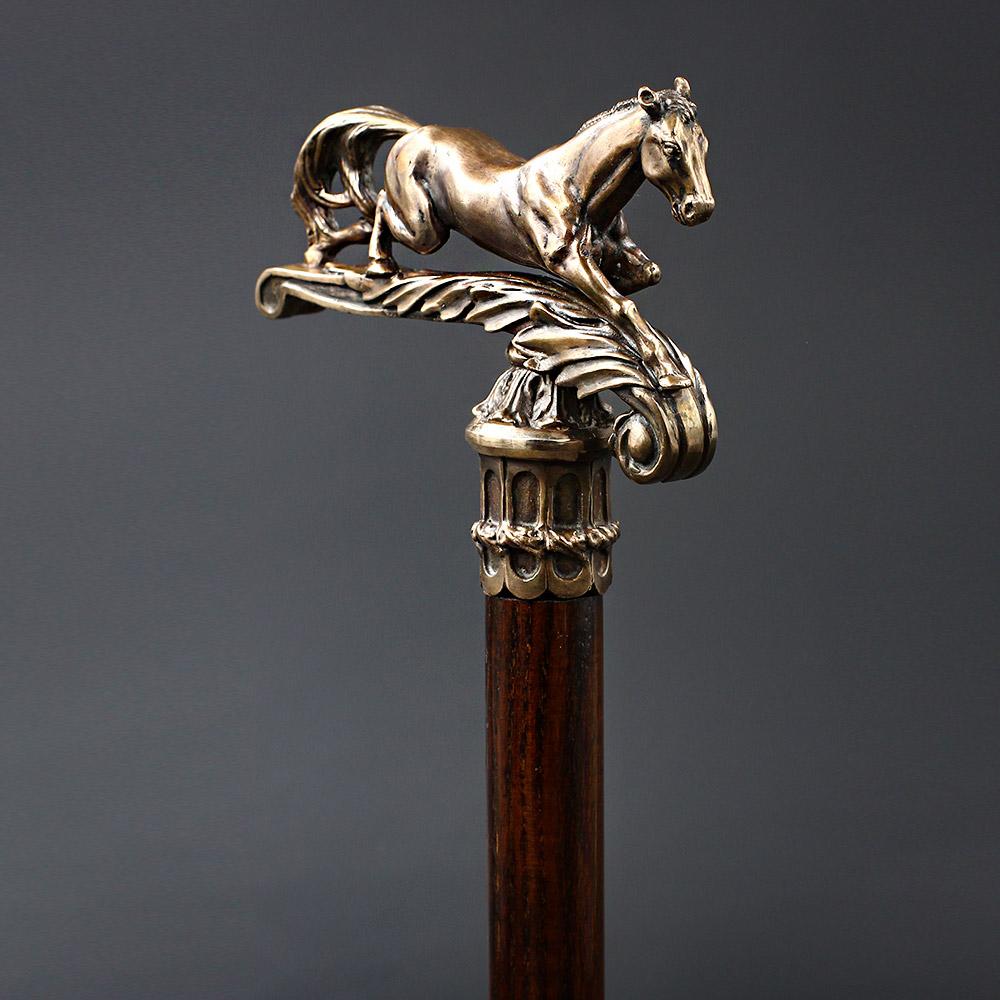 Igor Victorian Horse Artisan Intricate Handcarved Cane