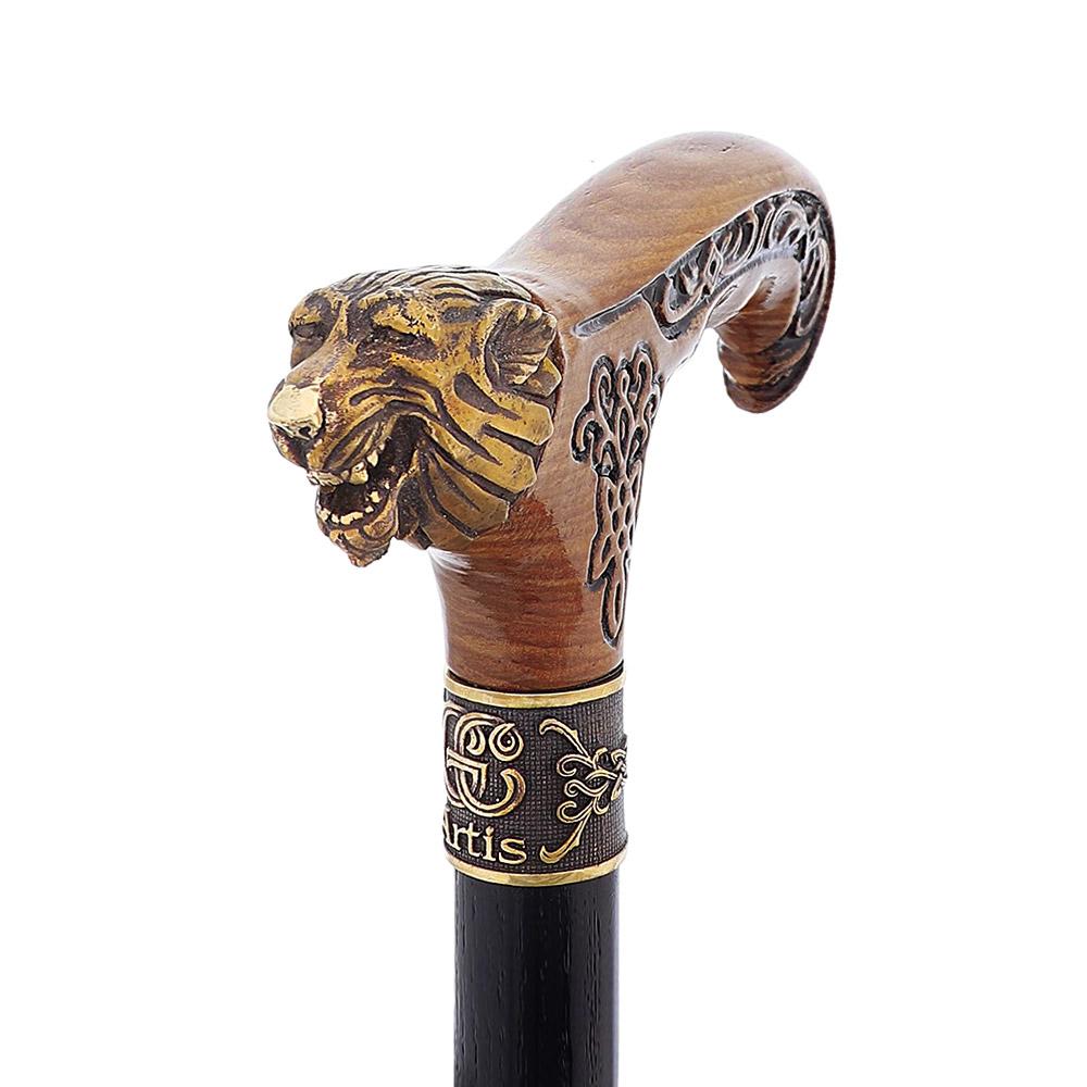 Igor Celtic Bronze Direwolf Derby Walking Cane
