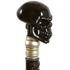 Igor Gothic Style Knob Black Scroll Skull Cane