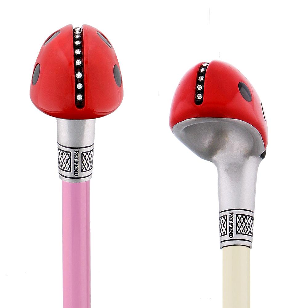 Ladybug 1 Shaft - Lola Signature LadyBug Carbon Fiber Walking Cane