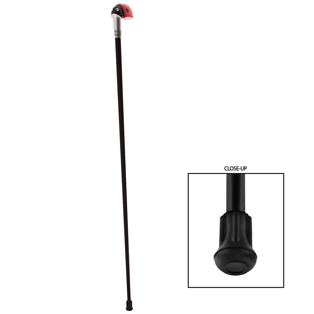 Ladybug 3 Shaft Deluxe Kit - Lola Signature Ladybug Carbon Fiber Walking Cane Black, Red & Your Choice 25% O