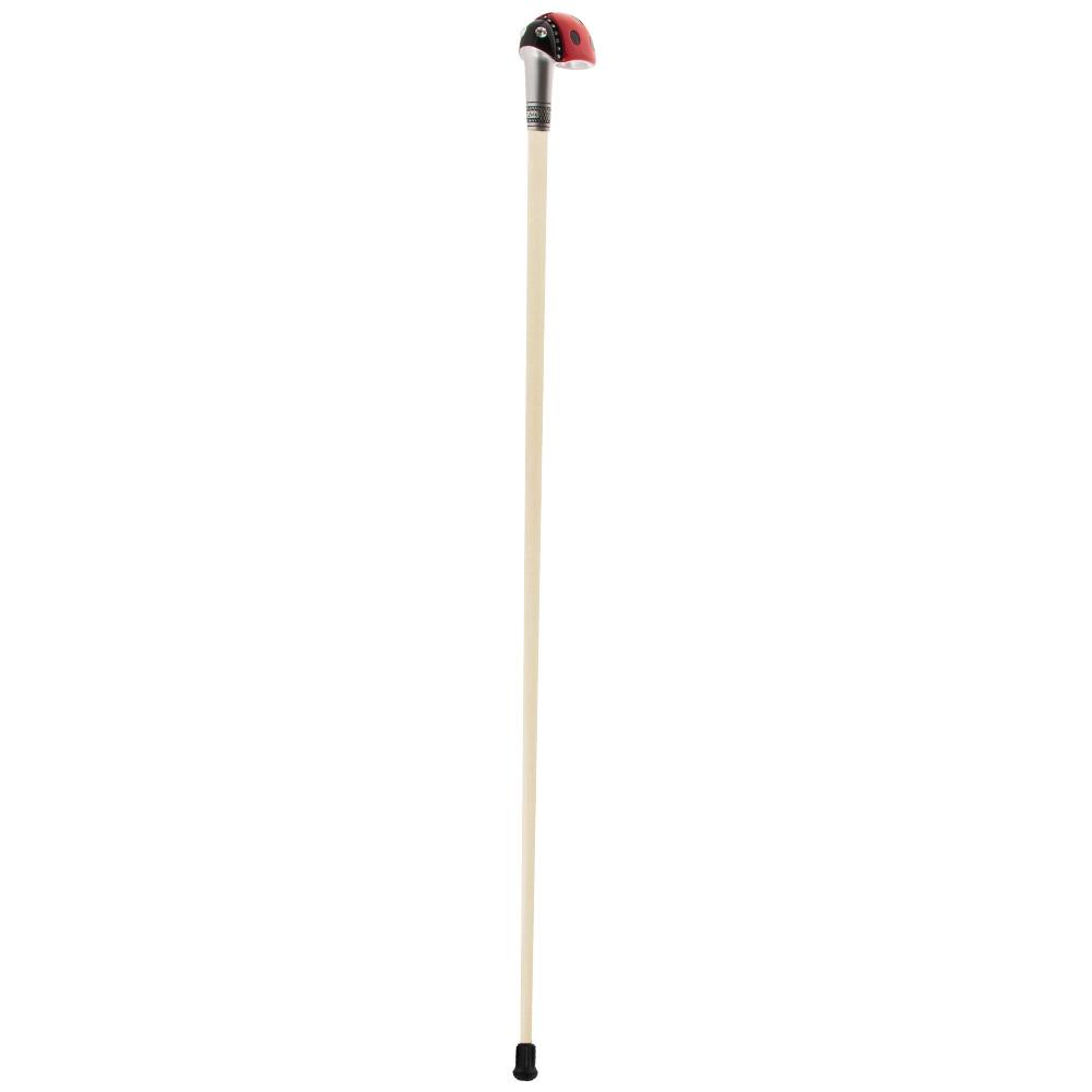 Ladybug Lola Signature Lady Bug Carbon Fiber Walking Cane With Ivory Shaft