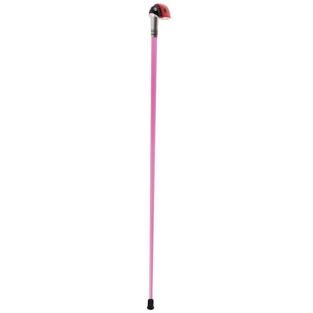 Ladybug Pink Shaft - Lola Signature LadyBug Carbon Fiber Walking Cane