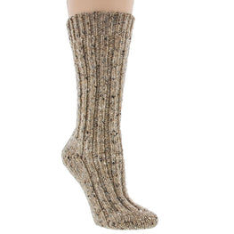 Made in Ireland Ladies Bashful Beige Irish Wool Country Socks