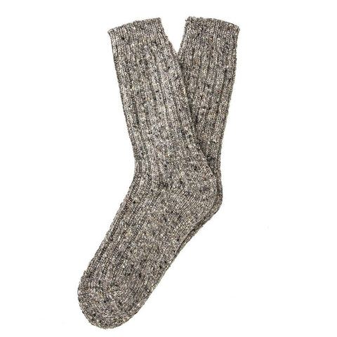 Made in Ireland Mens Gray Irish Wool Country Socks