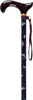 Med Basix Bass Derby Walking Cane With Standard Adjustable Aluminum Shaft and Brass Collar