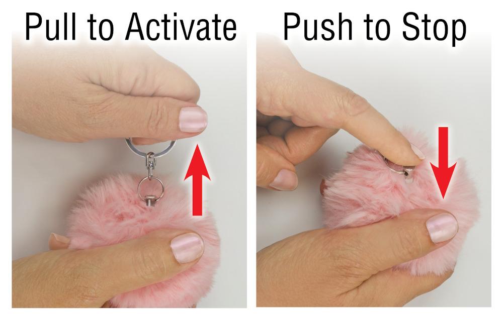 P.S. Products Puff Ball Personal Cane Alarm 120dB emergency Alert